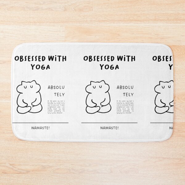 Item preview, "Obsessed with Yoga" | Yoga Cat Illustration designed and sold by RM-Journey.