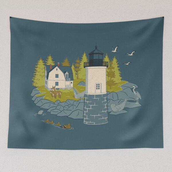 Item preview, Isle au Haut Light designed and sold by JadaFitch.