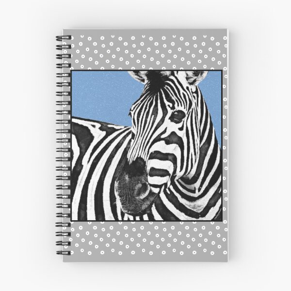 Item preview, Watercolor and Ink Zebra in Polka Dot Frame designed and sold by MarikaJohnson.