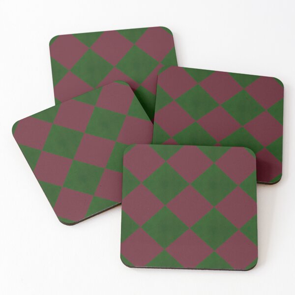 Item preview, Textured Festive Red Green Diamonds Hand Drawn designed and sold by Victoria Rose.