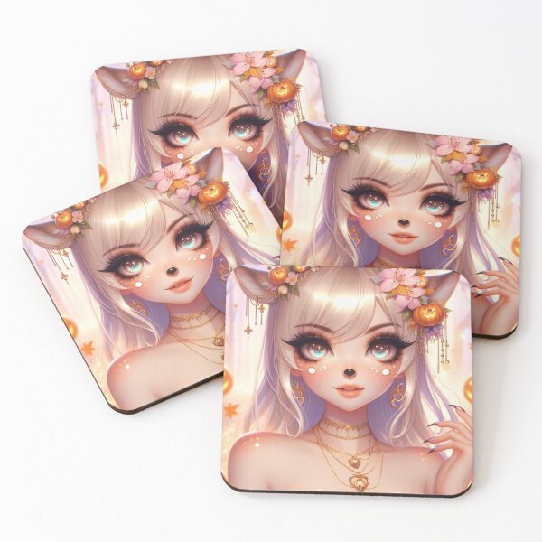 Item preview, Cute Anime-Inspired Deer Makeup for Halloween designed and sold by mi33x.