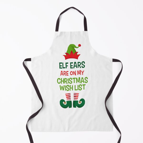 Item preview, Funny Christmas Wish List - Elf Ears Holiday Humor designed and sold by Maria Garcia.