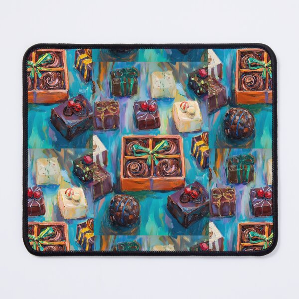 Item preview, Assortment of Colorful Christmas Chocolates - Unique Decorations and Festive Shapes AI Generated designed and sold by OlfactoART Studio.
