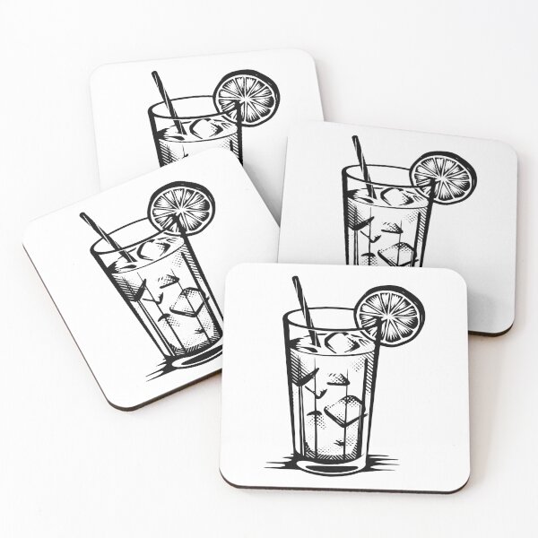 Item preview, Cocktail Iced Lemon Glass Bar Liquor Alcohol Rhum Vodka designed and sold by inkoutninja.