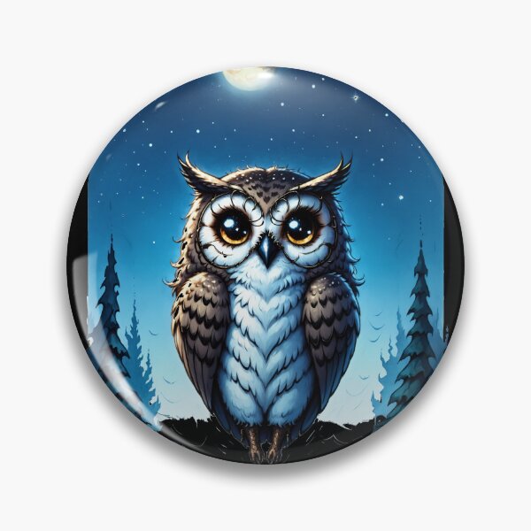 Item preview, Cosmic Owl Stargazing Scene designed and sold by Arcane  Adorable.