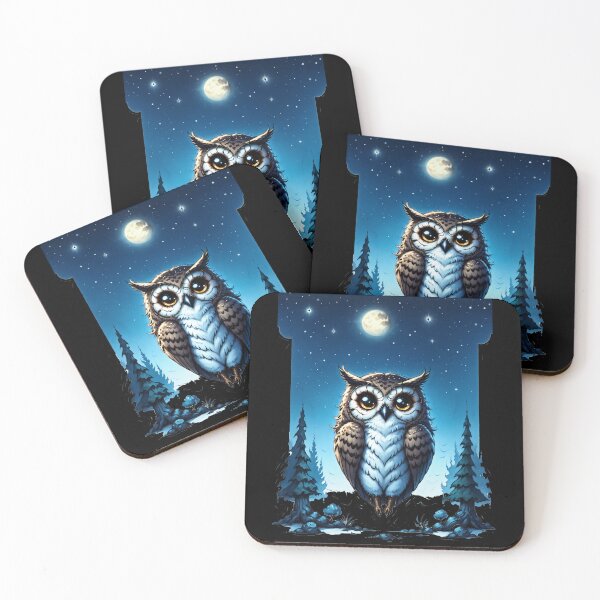 Item preview, Cosmic Owl Stargazing Scene designed and sold by Arcane  Adorable.