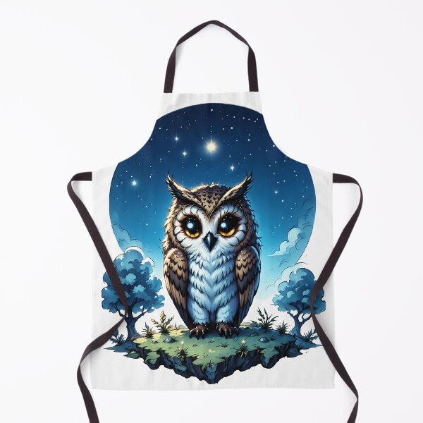 Item preview, Cosmic Owl Stargazing Scene designed and sold by Arcane Adorable.