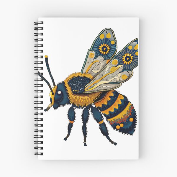 Item preview, Vibrant Blue and Yellow Bee Art designed and sold by Studio-g.
