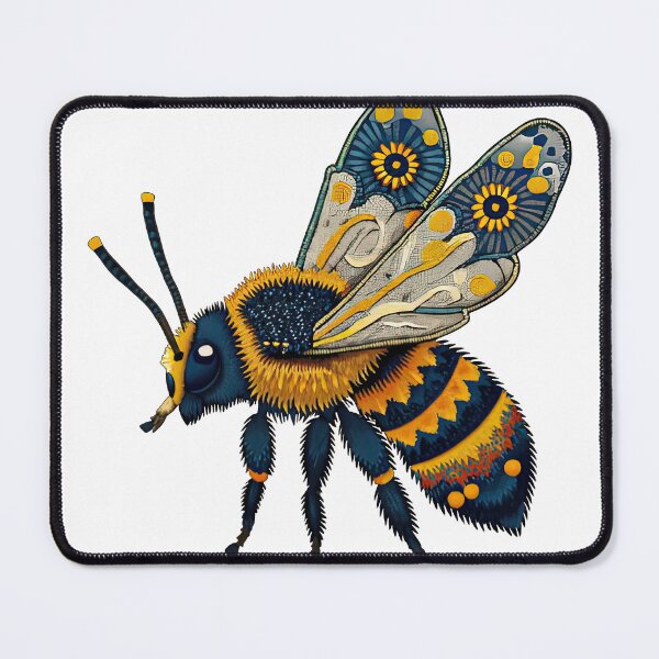 Item preview, Vibrant Blue and Yellow Bee Art designed and sold by Studio-g.