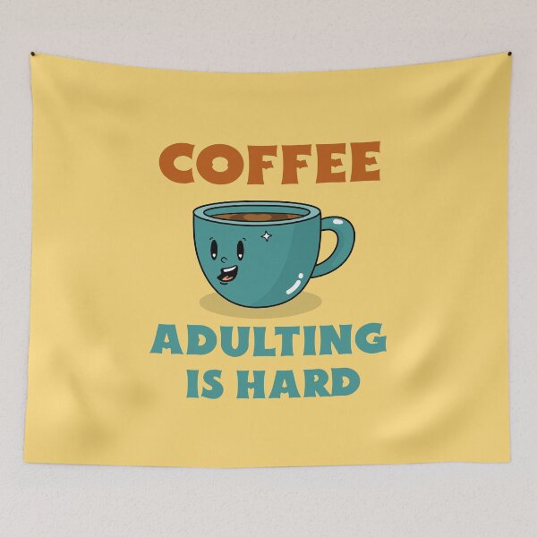 Artikelvorschau, Kaffeetrinken für Erwachsene ist schwer entworfen und verkauft von 87-Aesthetics.