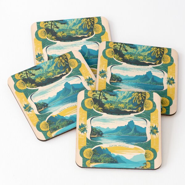 Item preview, Tawau Malaysia Vintage Travel Tourism designed and sold by TravelersGems.
