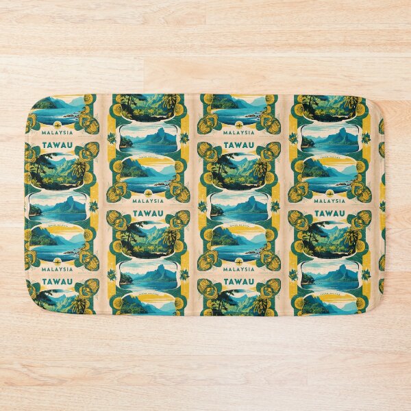 Item preview, Tawau Malaysia Vintage Travel Tourism designed and sold by TravelersGems.