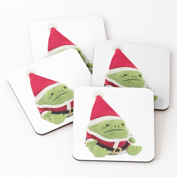 Item preview, Plush Green Frog Santa designed and sold by Maggie Elias.