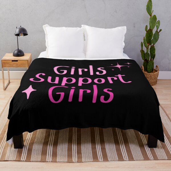 Item preview, Pink Girls Support Girls Sparkle Feminism Gender Equality designed and sold by BookishSerena.