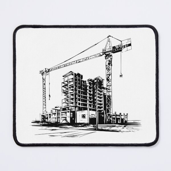 Item preview, Building Construction Site Tower Crane Steel Engineering designed and sold by inkoutninja.