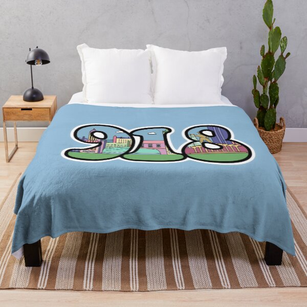 Item preview, Tulsa 918 Area Code Skyline designed and sold by Maggie Elias.