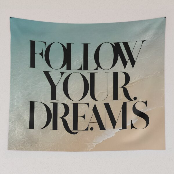 Item preview, Follow Your Dreams, Beach Inspiration, Ocean Motivation - 03 designed and sold by kjp-design.