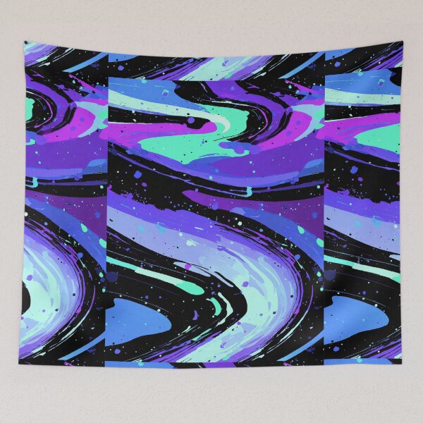 Aperçu de l'œuvre Paint Galaxy Abstract Pattern Purple créée et vendue par UZRWRLD .