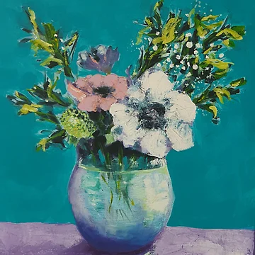 Artwork thumbnail, Spring vase by Claire Slater