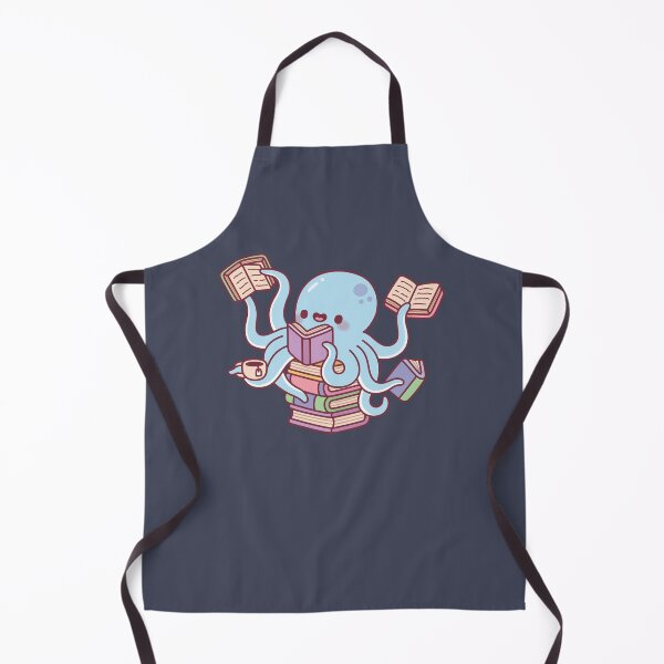 Item preview, Lindo pulpo ocupado leyendo libros designed and sold by rustydoodle.