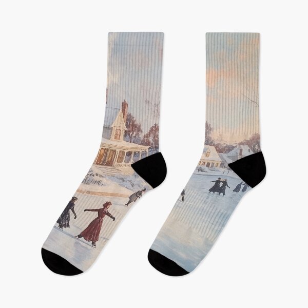 Item preview, Victorian Ice Skating designed and sold by Laceyjae Digital Art.