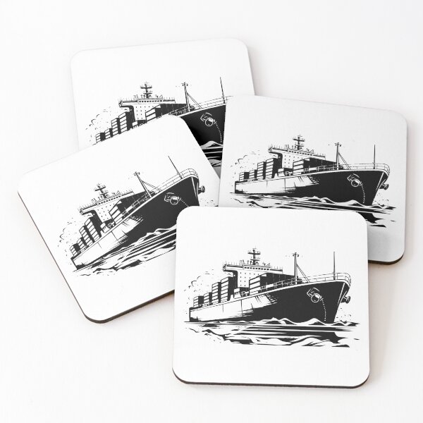 Item preview, Container Cargo Ship Freight Vessel Carrier Watercraft designed and sold by inkoutninja.