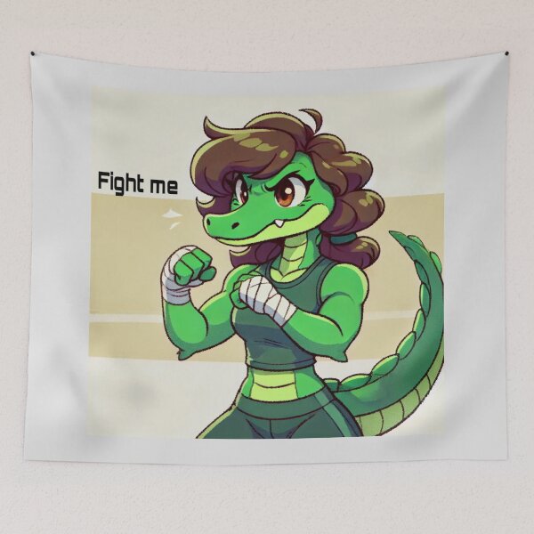 Item preview, Fight Me designed and sold by CroakysCorner.