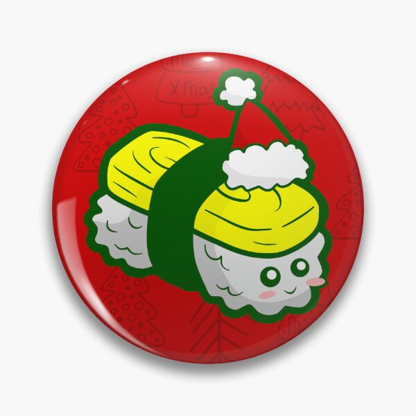 Item preview, cute christmas tamago sushi santa designed and sold by Gossip Rag.
