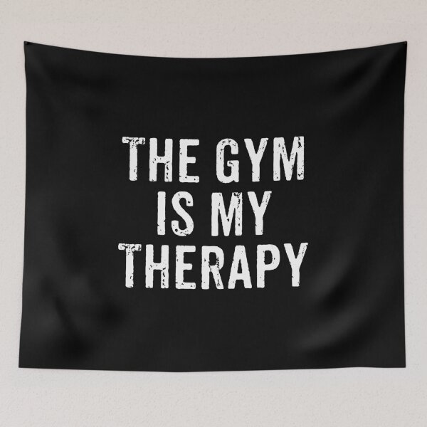 Item preview, The Gym Is My Therapy designed and sold by zeviwanty.
