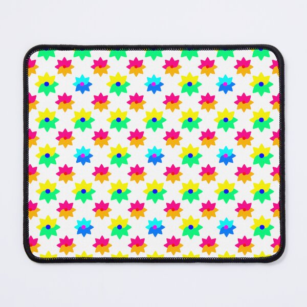 Item preview, A colorful pattern of flowers is displayed on a white background designed and sold by PWDigitalArt.