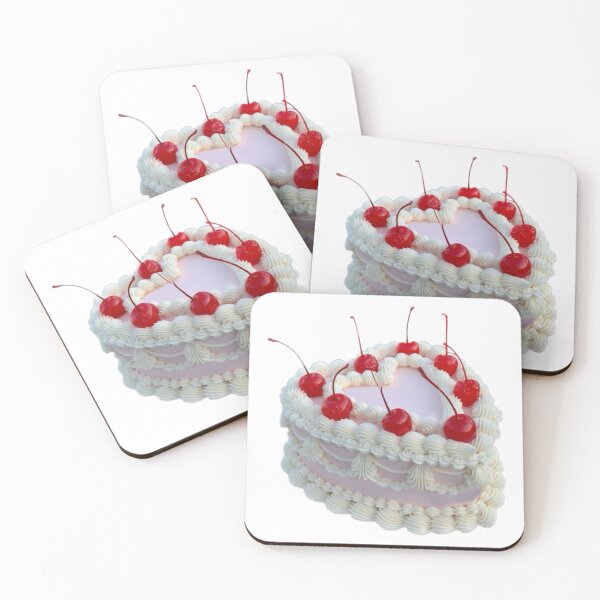 Item preview, Coquette Pink Heart Shaped Cake designed and sold by Maggie Elias.