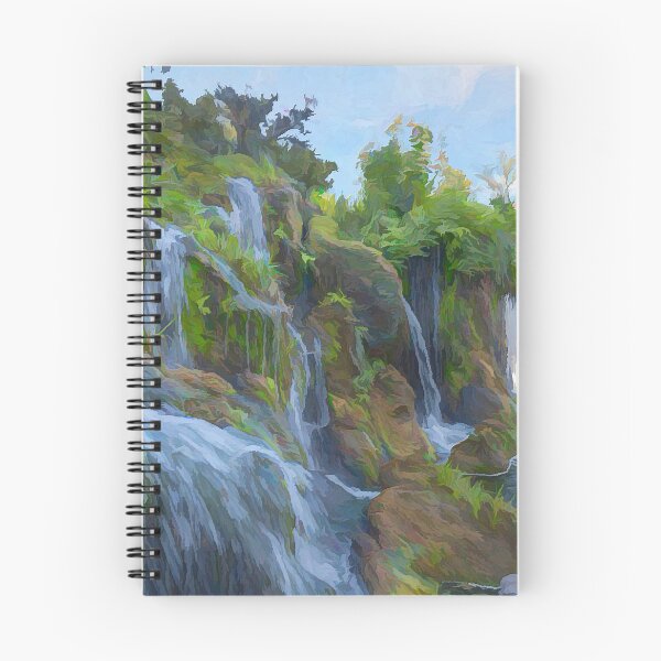 Item preview, Tranquil Waterfall Scene, Painterly Effect designed and sold by jrtwynam.