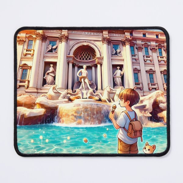Item preview, Gelato Time at the Fontana di Trevi designed and sold by unrealartwork.