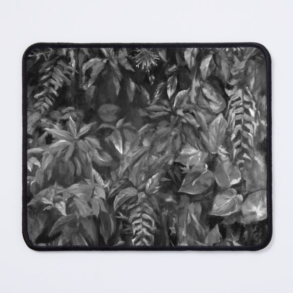 Item preview, Black and white tropical botanical painting designed and sold by GothicByNature.