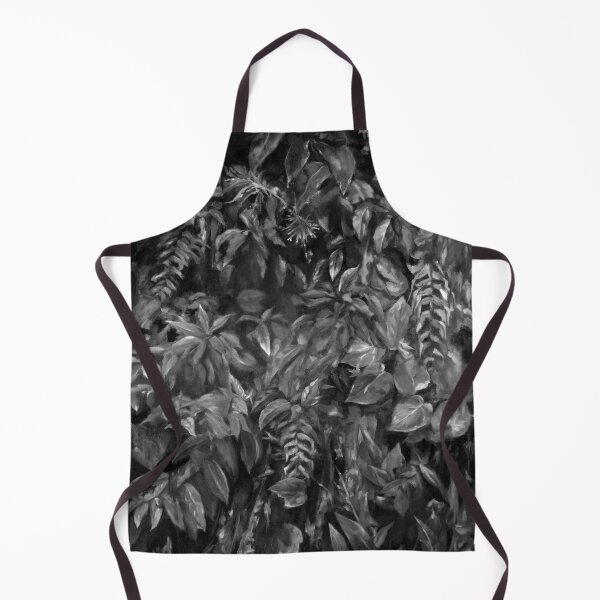 Item preview, Black and white tropical botanical painting designed and sold by GothicByNature.