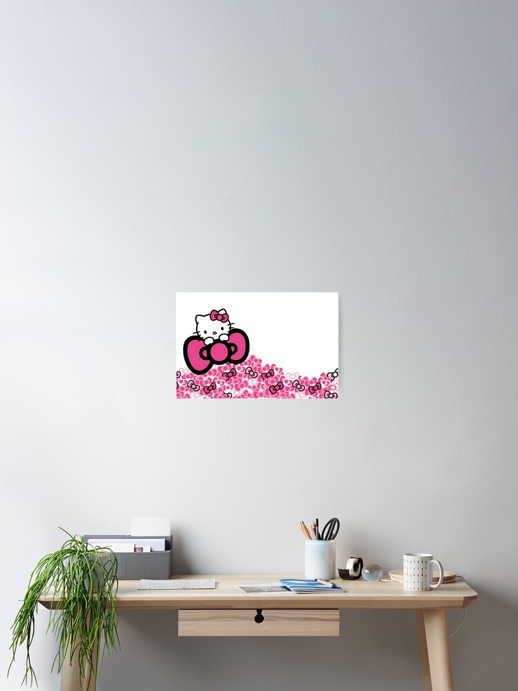 Pink Hello Kitty Bow Stack Poster