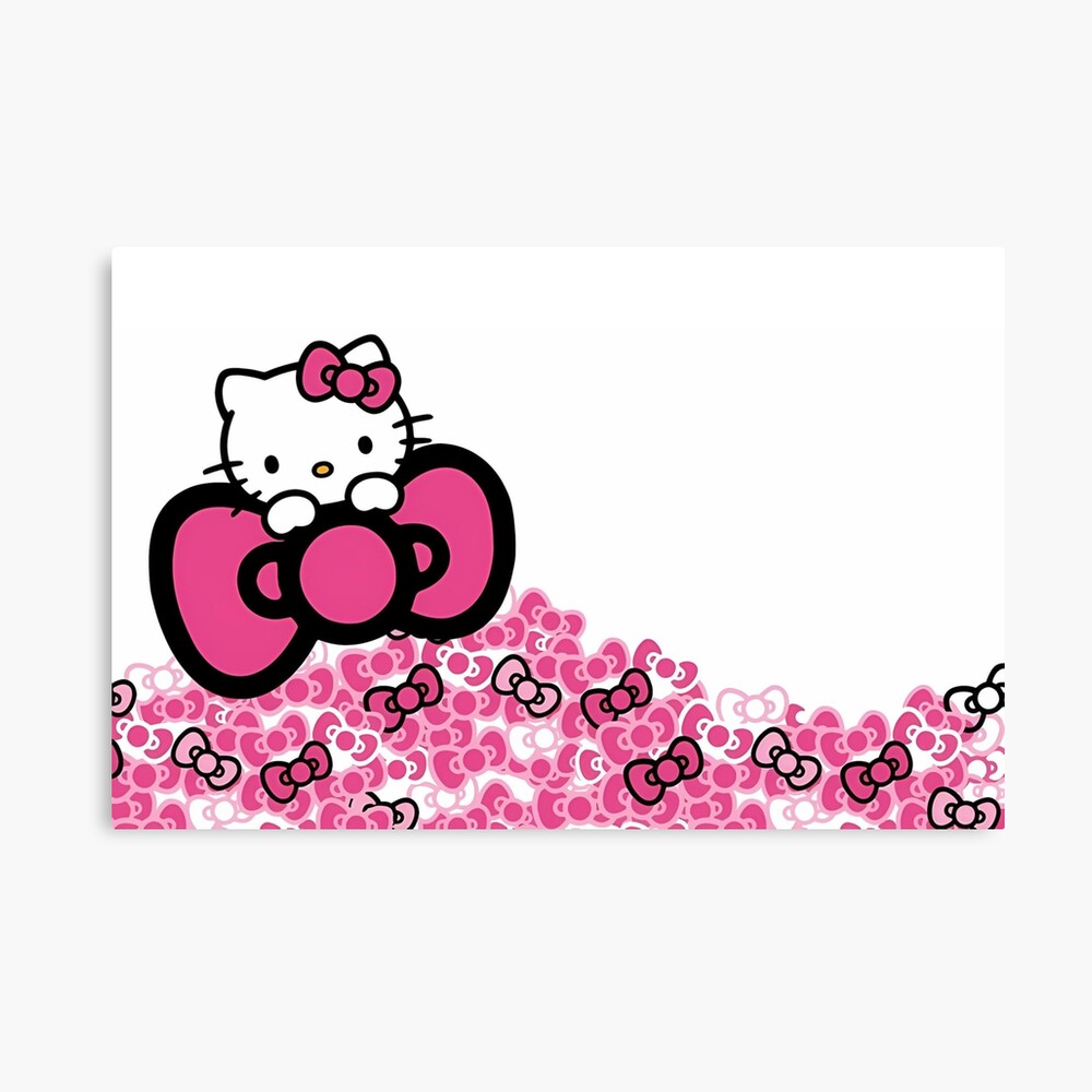 Pink Hello Kitty Bow Stack Poster