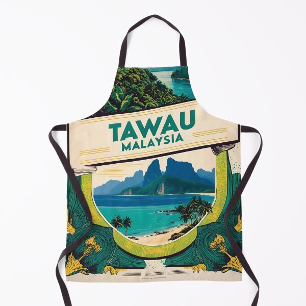 Item preview, Tawau Malaysia Vintage Travel Tourism designed and sold by TravelersGems.