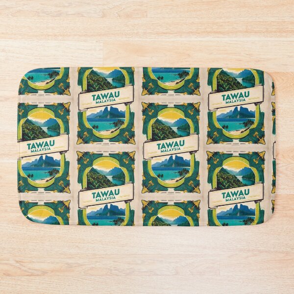 Item preview, Tawau Malaysia Vintage Travel Tourism designed and sold by TravelersGems.