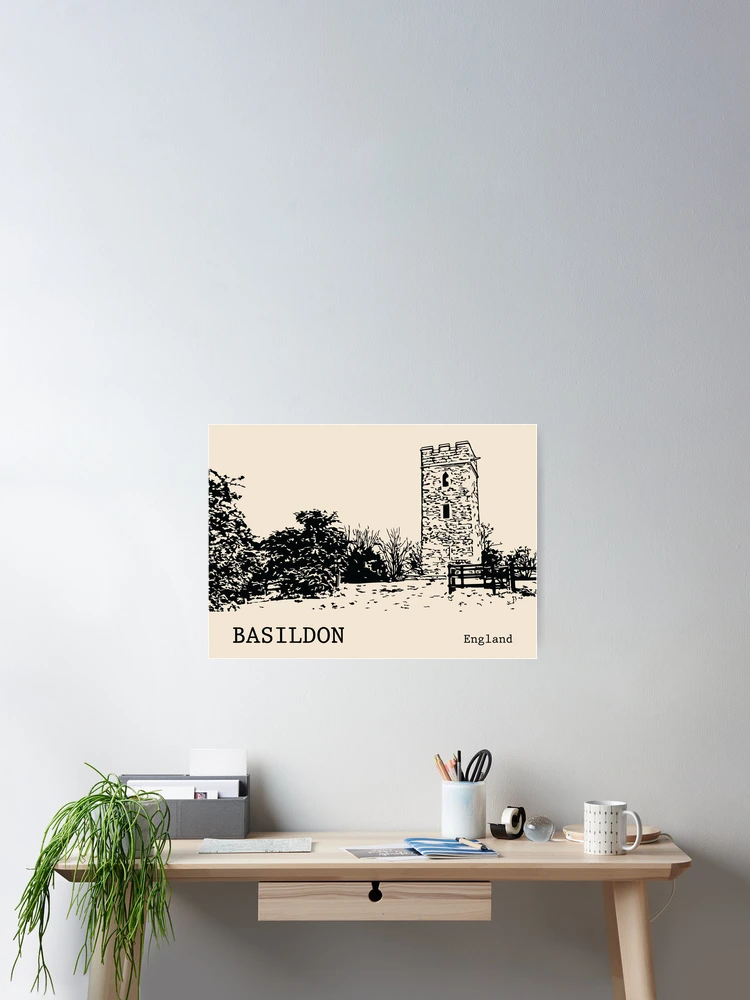 Thumbnail 2 of 3, Poster, Basildon England designed and sold by Lakeric.
