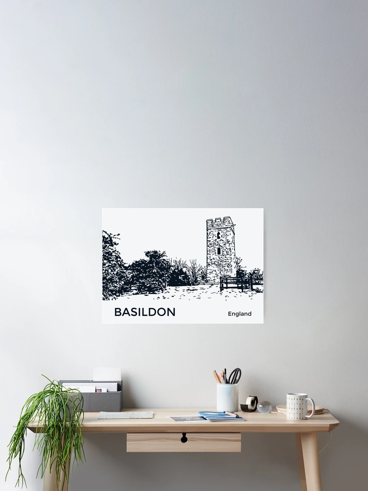 Thumbnail 2 of 3, Poster, Basildon England designed and sold by Lakeric.
