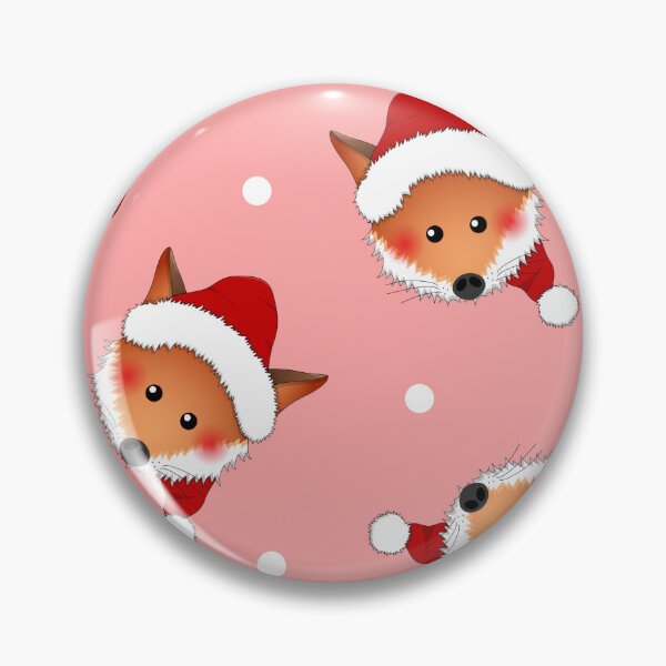 Item preview, Cute Fox With Santa Hat  designed and sold by Lovingart222.