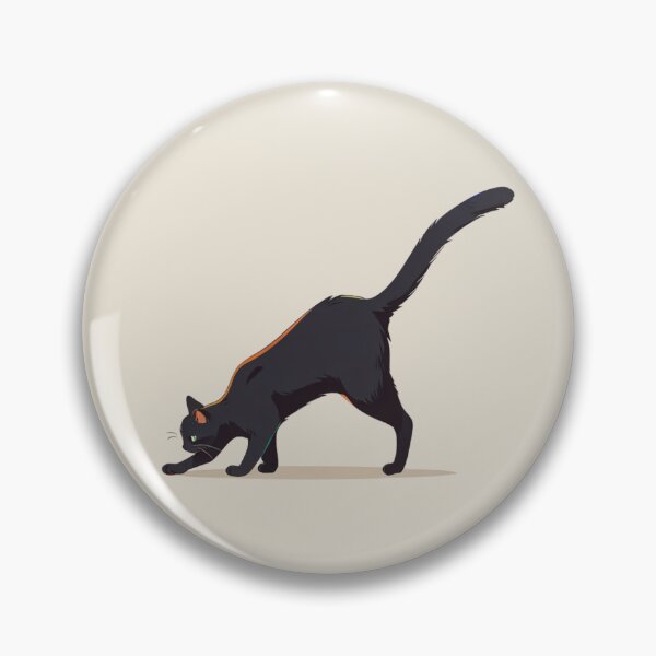 Item preview, Black cat searching designed and sold by PawPurfect.