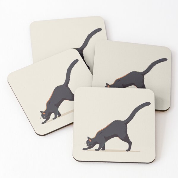 Item preview, Black cat searching designed and sold by PawPurfect.