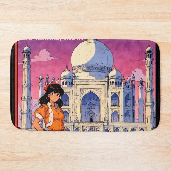Item preview, Retro Anime Girl Taj Mahal India 80s Vintage Travel designed and sold by Retro-Anime9.