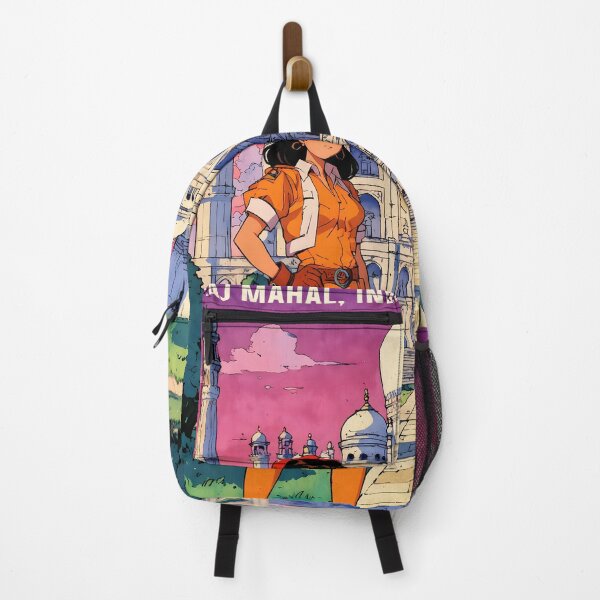 Item preview, Retro Anime Girl Taj Mahal India 80s Vintage Travel designed and sold by Retro-Anime9.