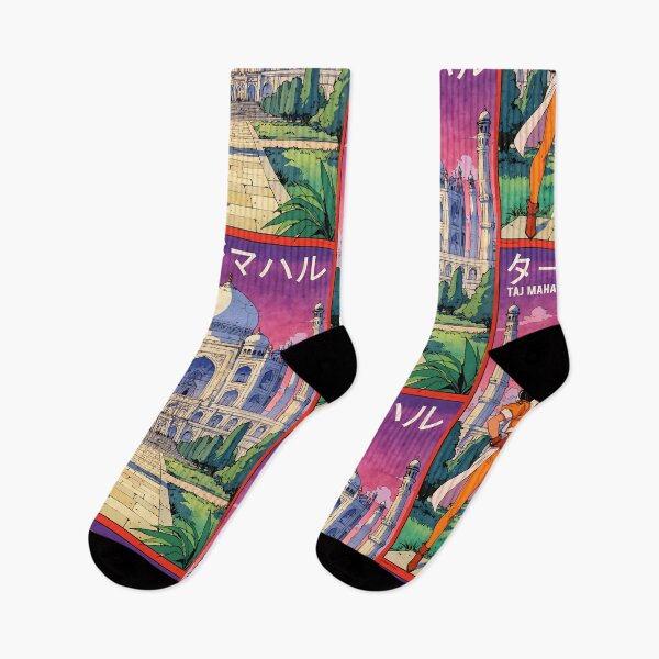 Item preview, Retro Anime Girl Taj Mahal India 80s Vintage Travel designed and sold by Retro-Anime9.