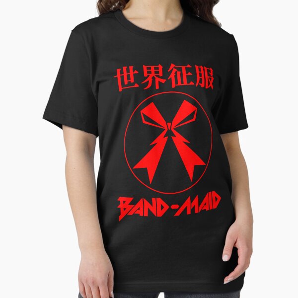 MUSIC TEE - ★ BAND-MAID 霜降り プリント バンド ロック Tシャツ MUSIC TEE - ☆ BAND-MAID 霜降り プリント バンド ロック T