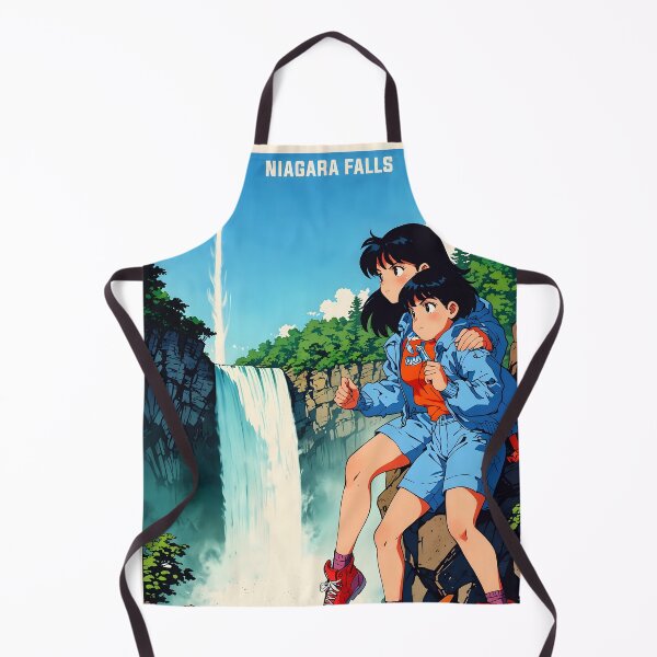 Item preview, Niagara Falls Canada Retro Anime Girl 80s Vintage Travel designed and sold by Retro-Anime9.