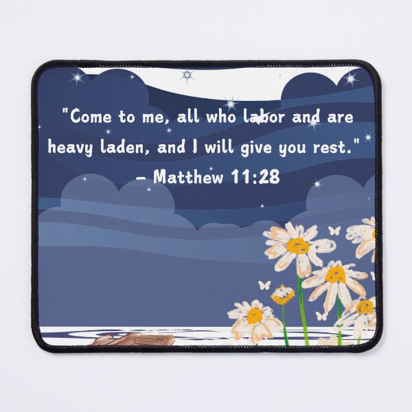 Item preview, Matthew 11:28 designed and sold by scripture-faith.